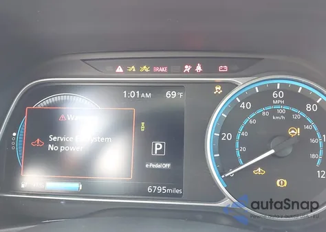 2022 Nissan Leaf S 40 Kwh z USA, uszkodzony, nr VIN 1N4AZ1BV6NC559461